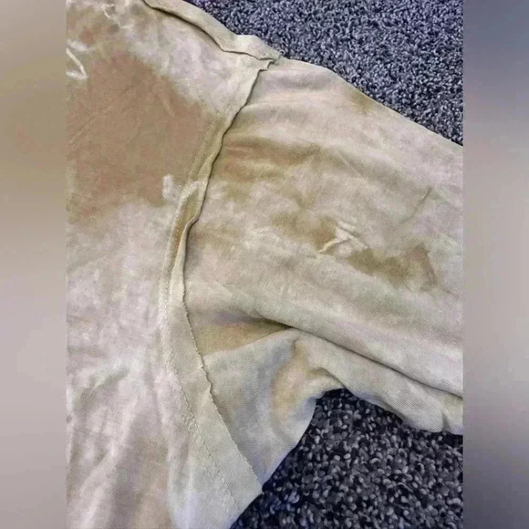 People of Leisure made in LA medium cotton & tencel yellow marbled soft tie dye - Picture 10 of 14